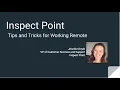 Tips and Tricks for Working Remote Inspect Point Meet NFPA inspection requirements