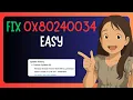 EASY FIX For 0x80240034 Windows Update Error - GUIDE