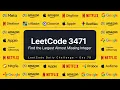 3471 Find the Largest Almost Missing Integer