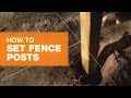 How to Install Fence Posts Step-by-step The Home Depot Canada