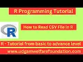 How to Read a CSV File in R Programming Import CSV in R Use head tail mean Functions