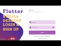 Flutter SQLite Desktop App Login Sign Up Speed coding