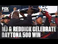 Michael Jordan Tyler Reddick Celebrate DAYTONA 500 WIN NASCAR on FOX