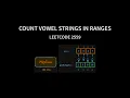 Count Vowel Strings in Ranges - Leetcode 2559