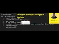 Tkinter Combobox widget in Python