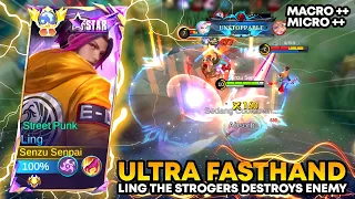 Download LING FASTHAND INASANE HAND SPEED • AGGRESSIVE PLAY PERFECT MACRO \u0026 MICRO - Mobile Legends MP3