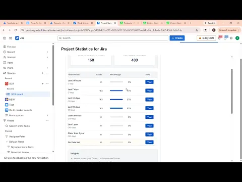 watch Project Statistics for Jira video