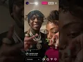 nba ben 10 mgng10x and his girlfriend on instagram live