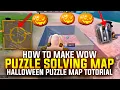 How to Make Wow Puzzle Solve Map Wow Puzzle Solving Map Totorial Halloween Puzzle Map Totorial