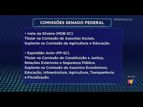 Em Brasília, Senado Federal elege membros das comissões e catarinenses participam de algumas