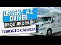 AZ Driver Required in Toronto Canada Truck Driver Jobs