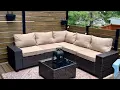 Kullavik Outdoor Patio Furniture Set 12 Pieces Sectional Rattan Sofa Set Review Very SOLID
