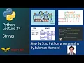 String in Python Lecture 4 Complete Python Course Step By Step ExpertBee
