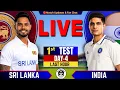 India vs Sri lanka 1st Test Day 4 Live Cricket Score commentary IND vs SL Live Last Hour