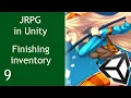 Unity JRPG Tutorial EP9 Finishing inventory