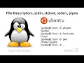 Understanding Linux EP0003 - File Descriptors stdin stdout stderr redirections pipes explained