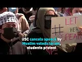 USC cancels speech by Muslim valedictorian students protest