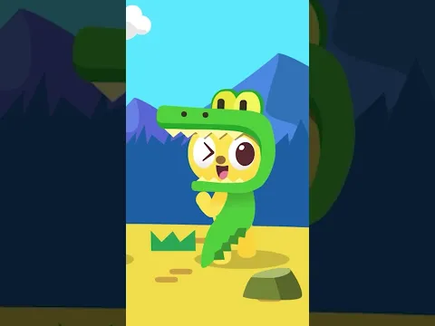 악어가족이 나타났다!🐊🎵 #악어송 #미니팡 #율동동요