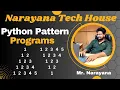 Narayana Tech House Python Pattern Programs Mr Narayana 9010607010