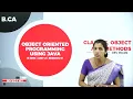 DAY 08 III SEM B C A OBJECT ORIENTED PROGRAMMING WITH JAVA CLASSES OBJECTS AND METHODS L1