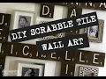 Scrabble Tile Wall Art