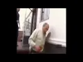 Old man falling down stairs meme