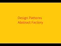 Abstract Factory Design Patterns Javascript