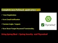 Java Full-Stack Development with Spring Boot Spring Security and Thymeleaf Email Verification
