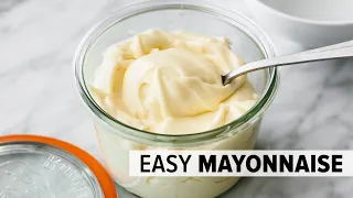 HOW TO MAKE MAYONNAISE easy mayo recipe with stick blender