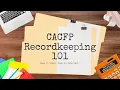 CACFP Recordkeeping 101 Keep It Clean Keep It Compliant