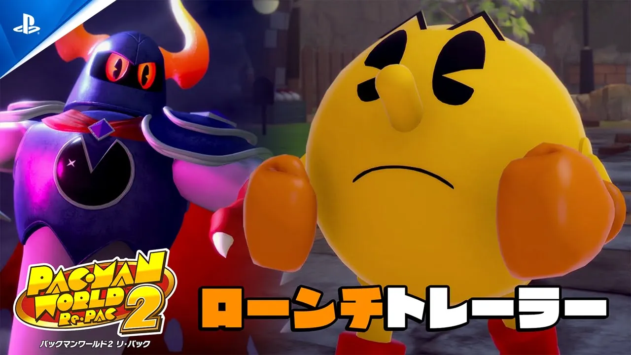 送料無料 PS4ソフト2本セット スーパロボット大戦V・ワールドオブファイナルファンタジー 『パックマンワールド2 リ・パック』 ローンチトレーラー