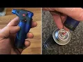 REFILLING a turbo blue torch with butane