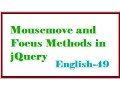 Mousemove and Focus Methods in jQuery English-49-vlr training