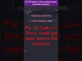 Fix VS Code C Error could not open source file iostream