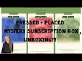 Pressed Placed Subscription Unboxing What s Inside SPOILERS