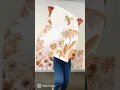 Summer garden arch wall mural install