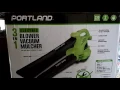 Portland 3 in 1 Electric Blower vacuum mulcher harbor freight