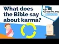 What does the Bible say about karma