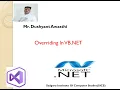 Overriding In VB NET