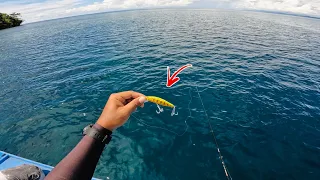 casting fishing using the newest lure from exodus noctus 84 hs strike big fish 