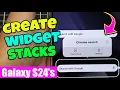 Galaxy Ultra How to Add a Widget Stack on the Home Screen