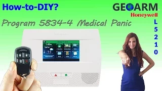 Honeywell 5834-4 - How to Program 24-Hour Medical Panic L5210 System