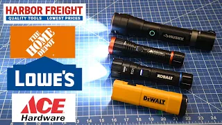 How Bad are Hardware Store Flashlights New DeWALT vs Husky Kobalt Walmart