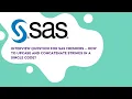 How To Upcase and Concatenate Strings in Same Code Interview question for SAS Fresher