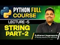 Python Full Course Lecture 5 Strings Part 2 Beginner to Advanced