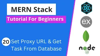 MERN Stack Tutorial - Set Proxy URL Get Task from Database