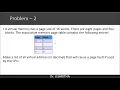 problems in virtual memory