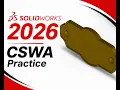 SolidWorks CSWA Practice Exercise Beginner Modeling Challenge PDF
