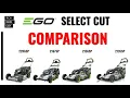 COMPARISON EGO Select Cut Mower Comparison
