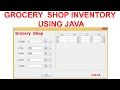 Grocery Shop Inventory Using Java